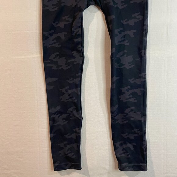 SPANX Women's Look at Me Now Full Length Leggings, Heather Camo, Grey, Print, 1X - Picture 9 of 11